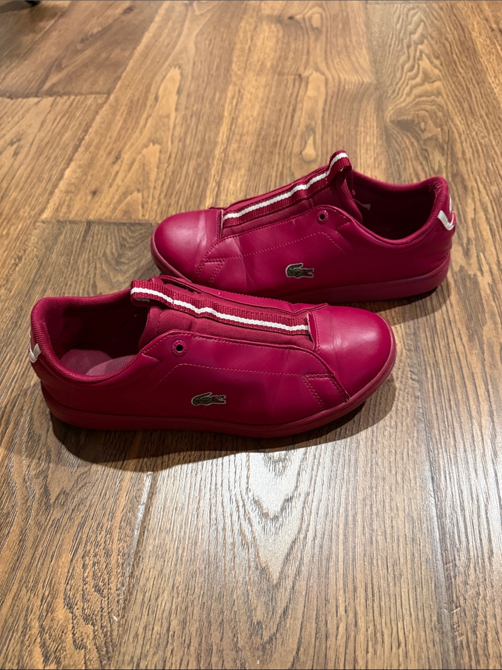 Lacoste Kids Pink Slip On Sneakers/Shoes